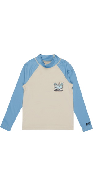 2026 Billabong Junior Waves Long Sleeve Rash Vest EBTWR03008 - Chino